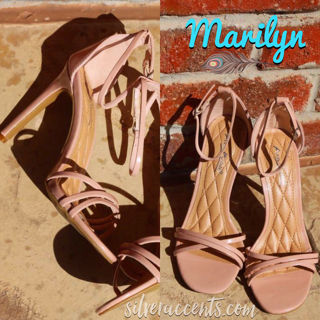 Anne Michelle MARILYN Strappy Patent AnkleStrap Sandal Shoe