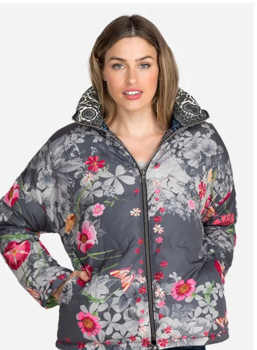 JOHNNY WAS Reversible LINDANA Down Parka