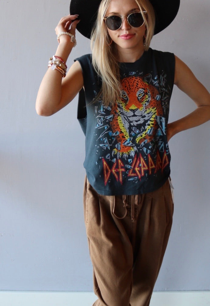 FREE PEOPLE Drawstring MARGATE Pleated PaperBag Trouser