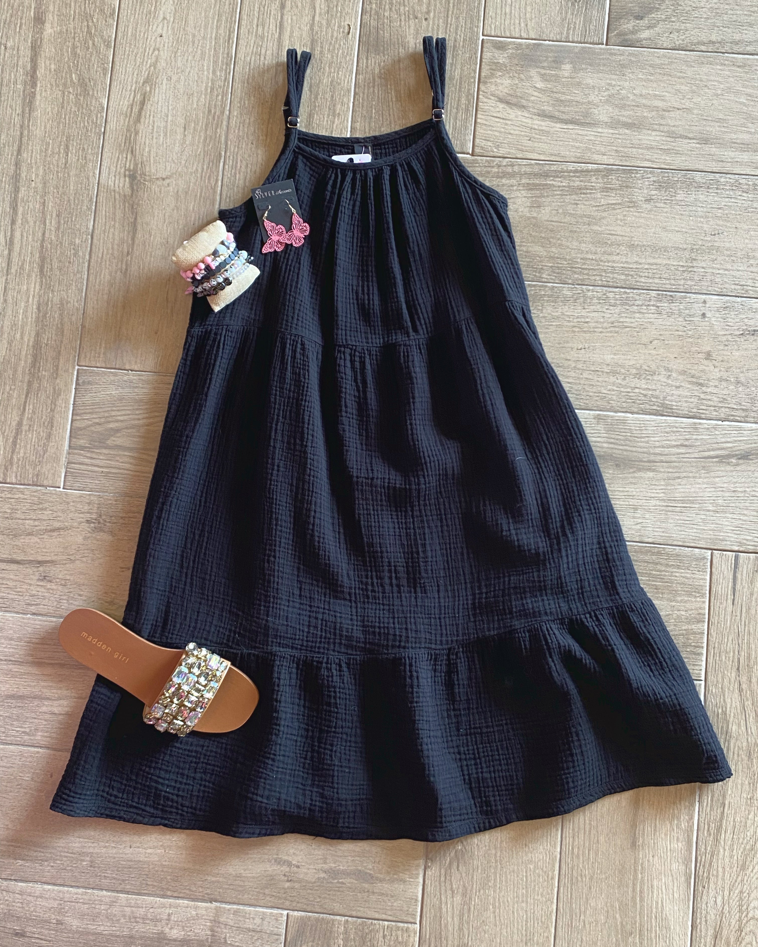 BOBI Tiered REMEDY Cami Dress