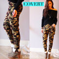 COVERT Camouflage Print HiRise Cargo Skinny Pant