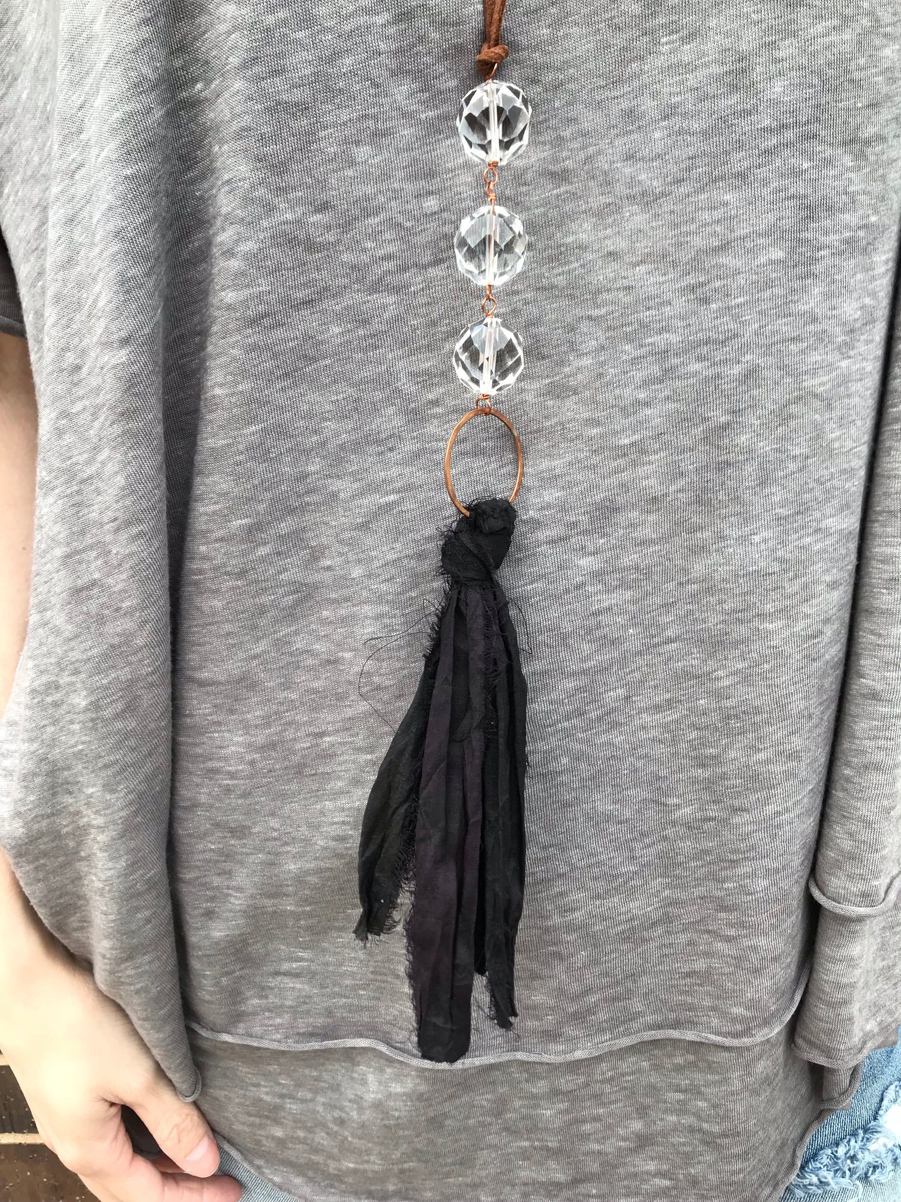 Silk Tassel Cluster Necklaces