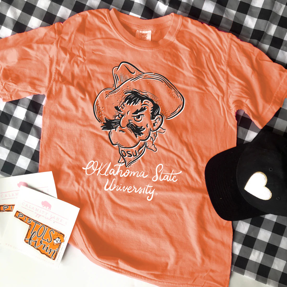 CALAMITY JANE’S Hand Drawn MASCOT VNeck Tee