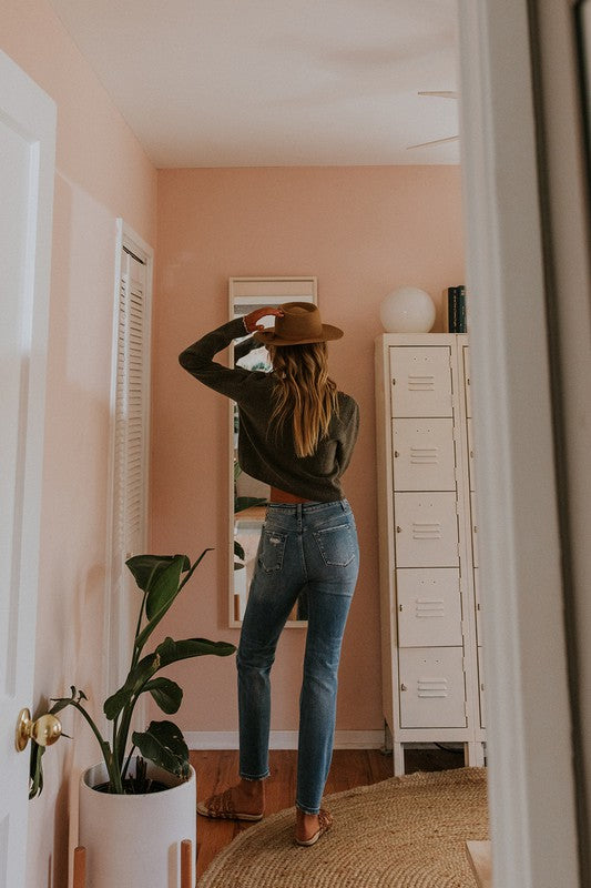 VERVET  Super Hi~Rise LEONA Stretch Straight Jean