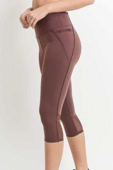 MONO B MARATHON Mesh Insert Crop Legging