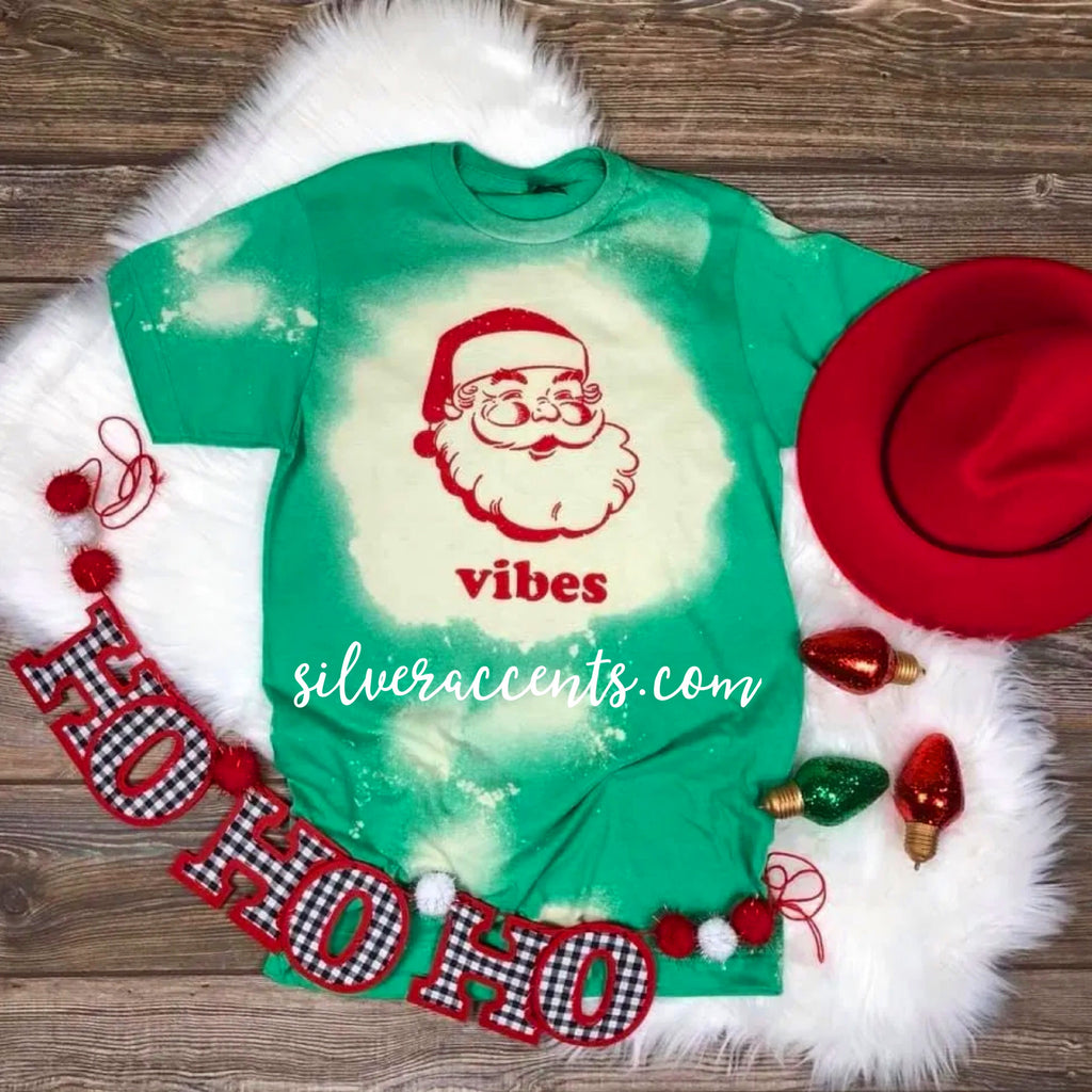 MH SANTA VIBES Bleached Tee