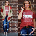 GOBBLE GOBBLE Repeat CrewNeck Triblend Tee Top