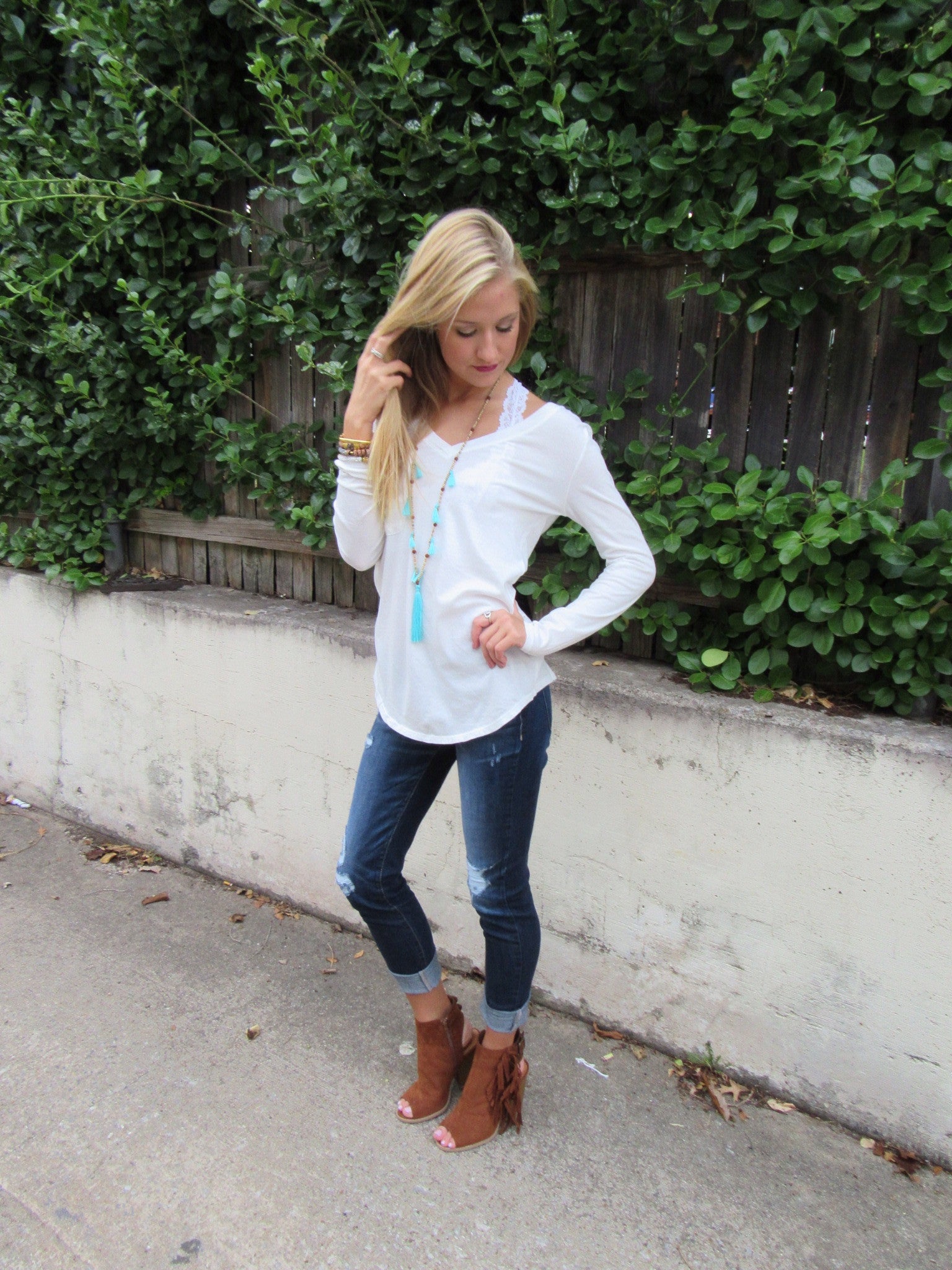BOBI LongSleeve PERFECT Boyfriend Pocket Tee