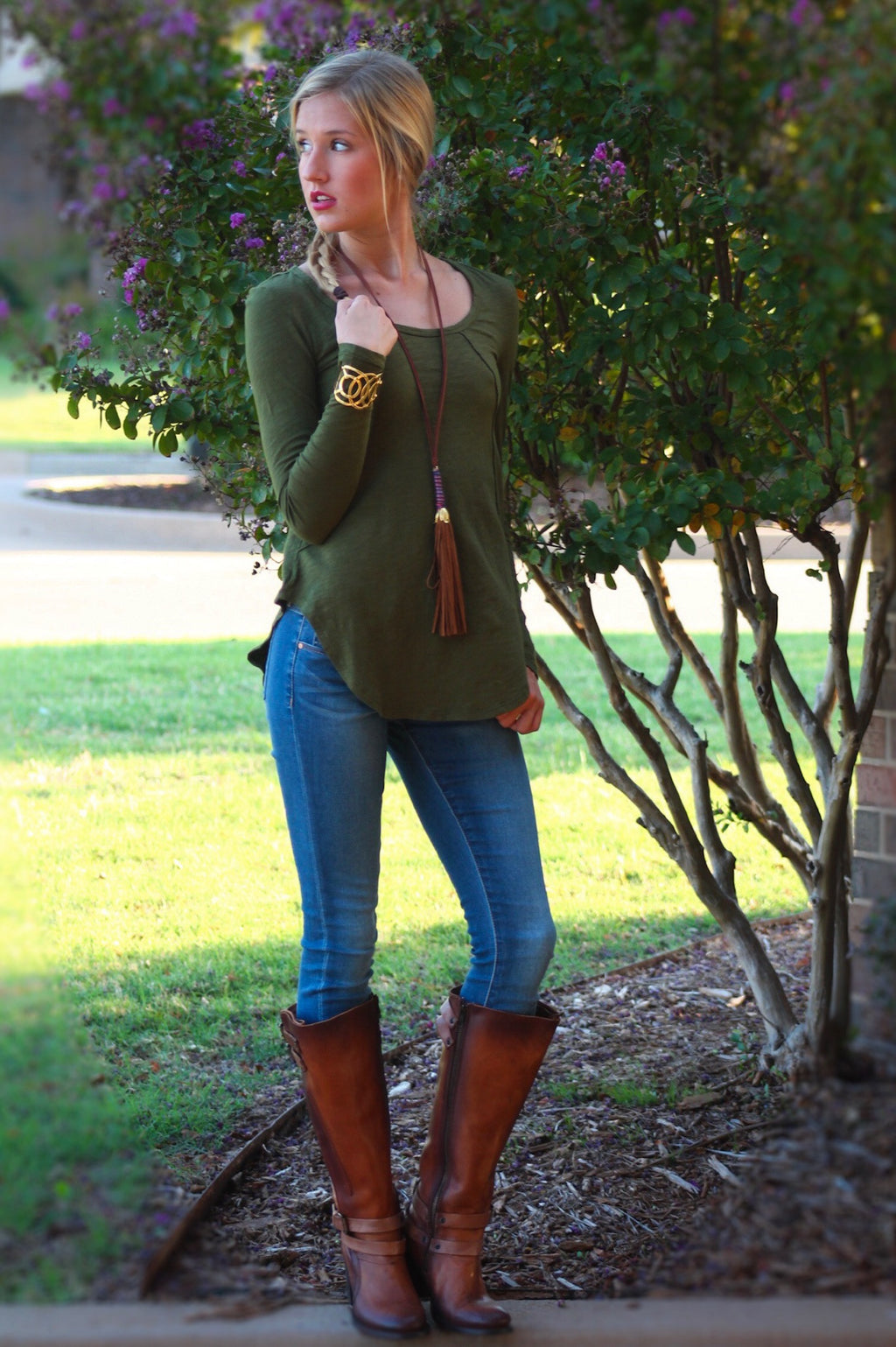 BOBI Slub Jersey TRUE GRIT RawSeam ScoopHem Top