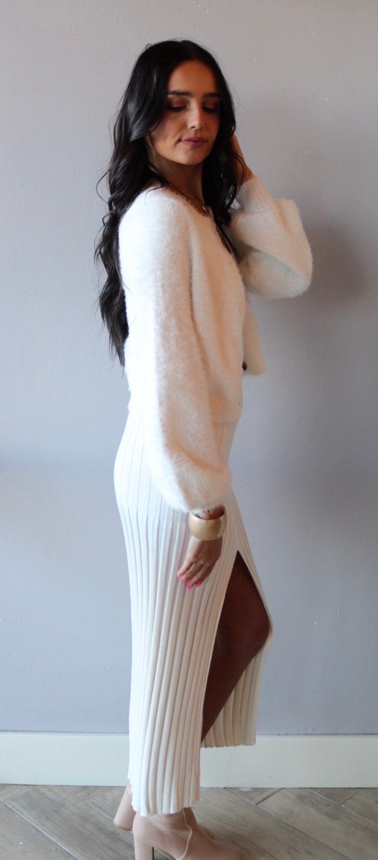 Skylar & Madison COZY FuzzyKnit Cardigan Sweater