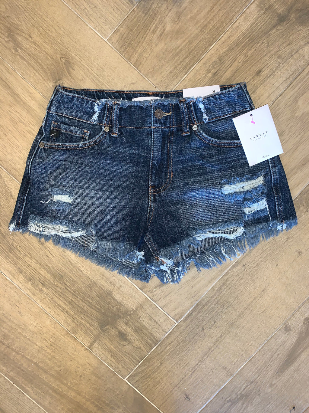 KANCAN HiRise REVOLVE Girlfriend Jean Shorts