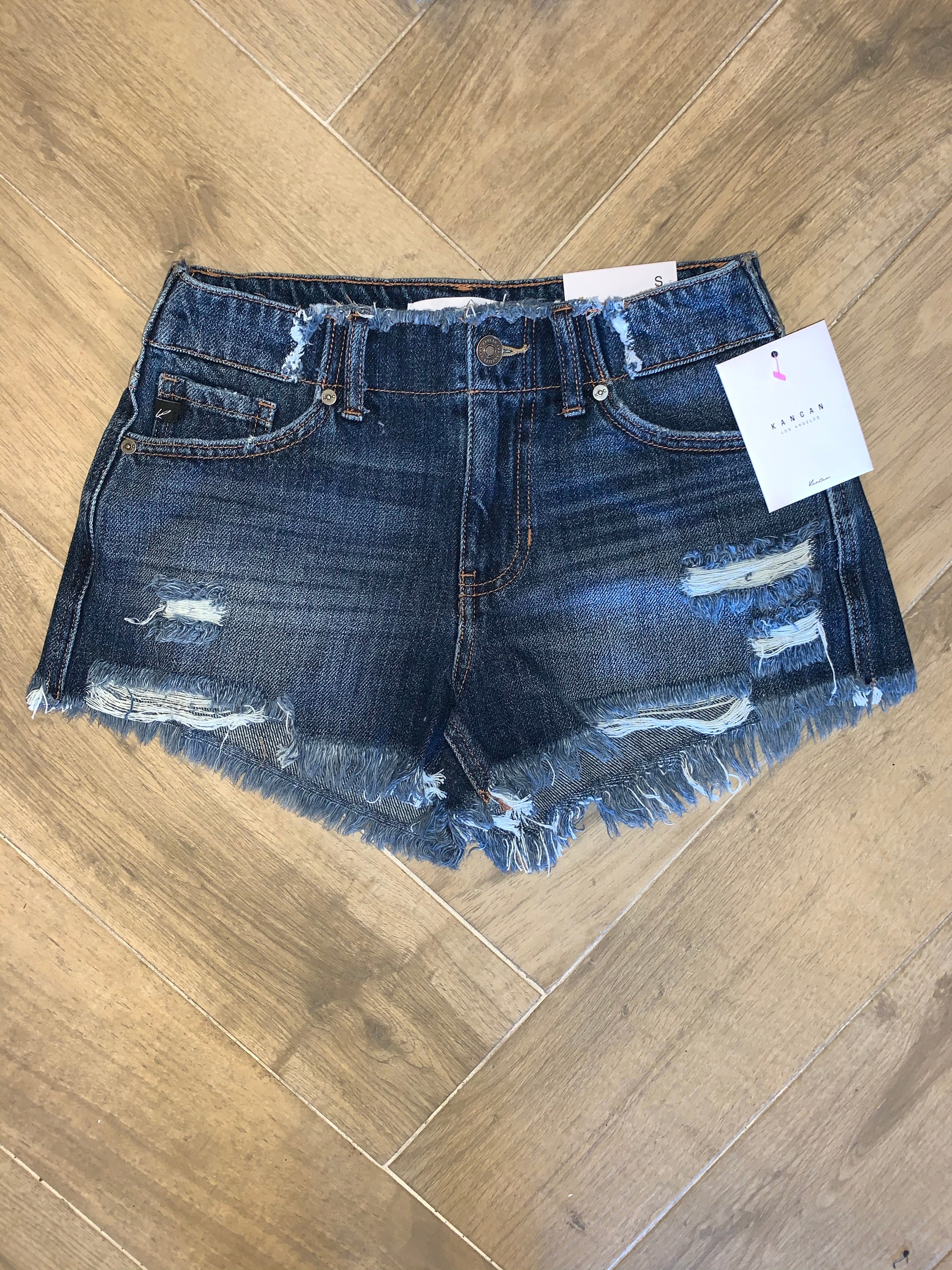 KANCAN HiRise REVOLVE Girlfriend Jean Shorts