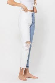 VERVET ColorBlock NORAH High-rise Jeans