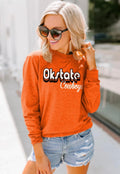 GAMEDAY COUTURE Throw Back VARSITY VIBES Oklahoma State Top