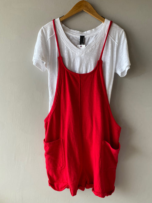 *BOBI Overall DUET Sustainable Slub Pocket Romper