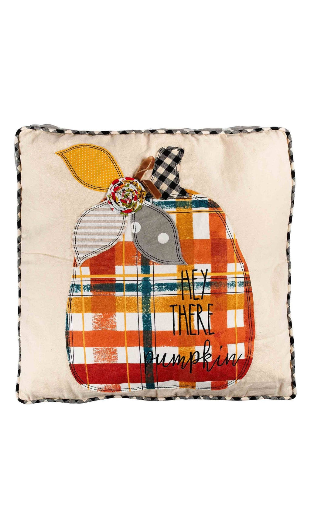 GH HEY THERE PUMPKIN Applique Pillow