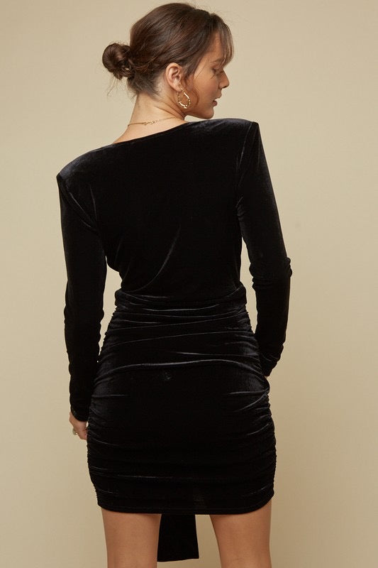 Velvet CLOSURE Surplice Dress