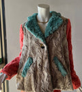 IVY JANE Patchwork  DUTCHESS Fur Jacket