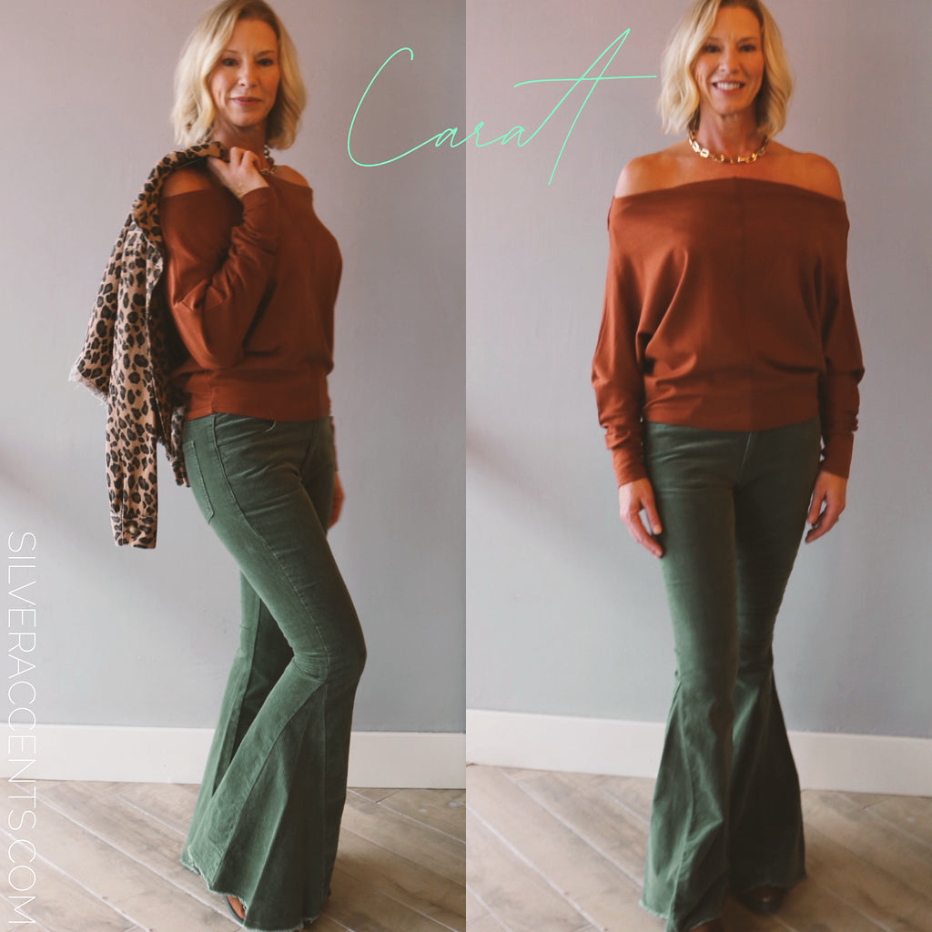 INTRIGUE Corduroy Flare Pant