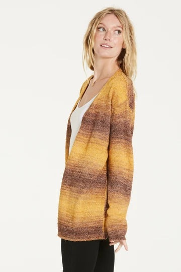 DEAR JOHN Gradient TENLEY Strip Cardigan