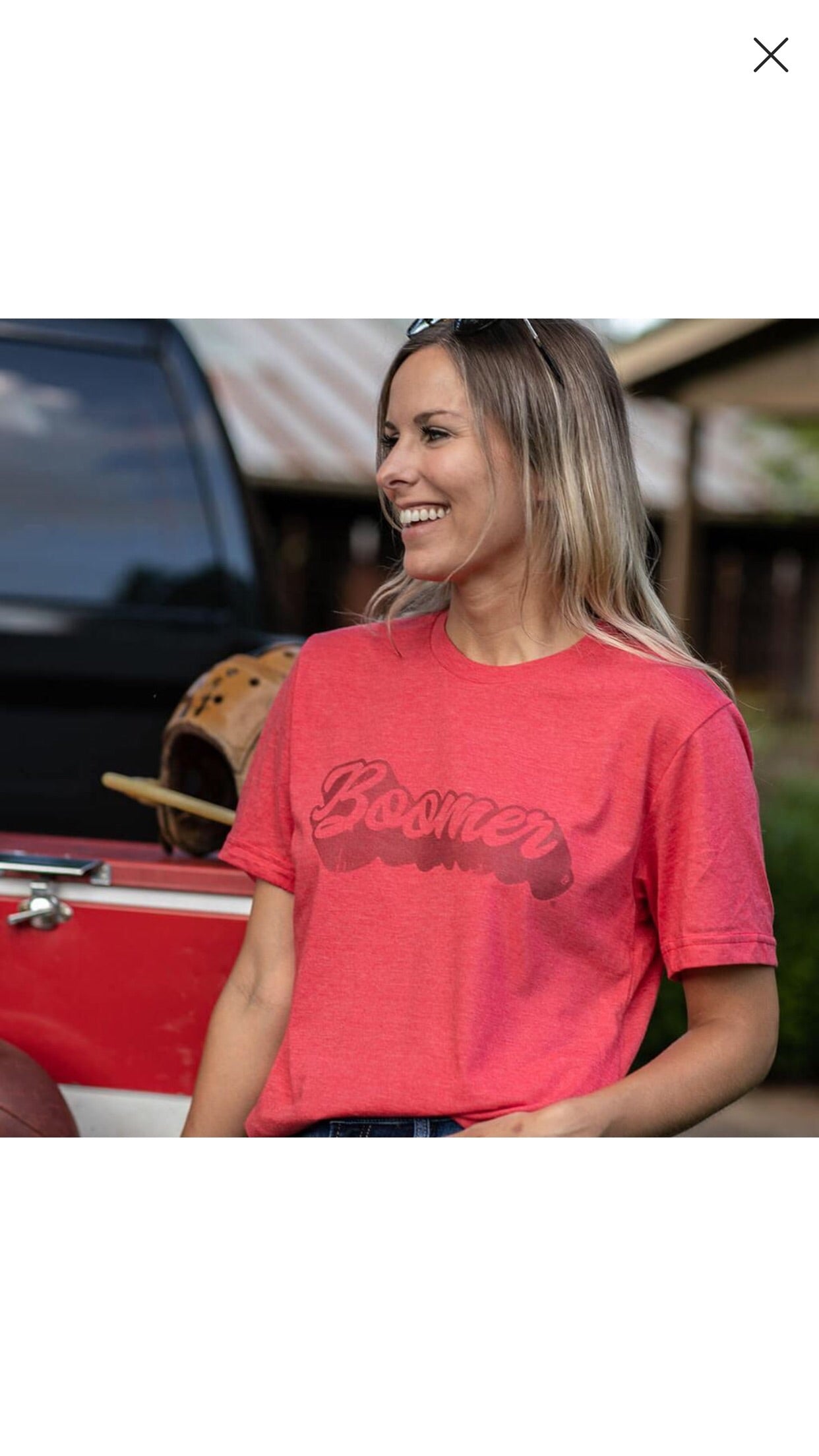 BOOMER Script SuperSoft CrewNeck Tee Top