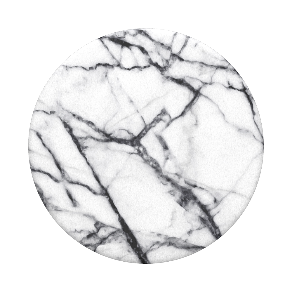 Dove White Marble POPSOCKET Swappable Top