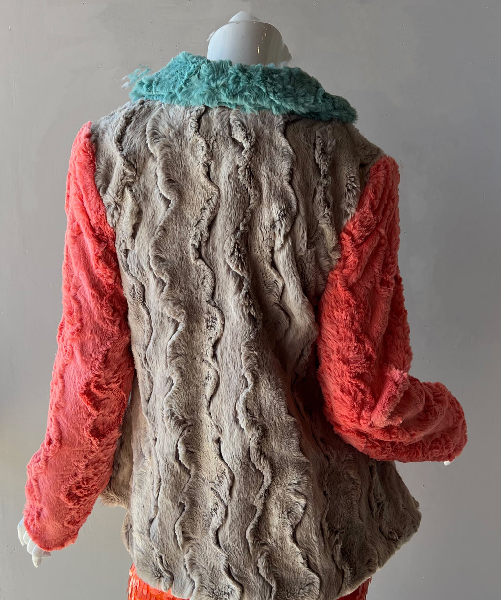 IVY JANE Patchwork  DUTCHESS Fur Jacket