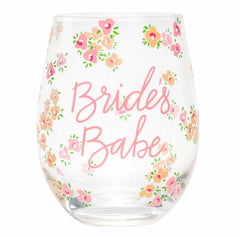 AF BRIDES BABE Stemless Wine Glass