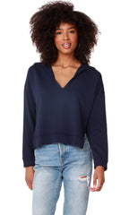 BOBI Modal Cotton Fleece PACE Sailor Collar Top