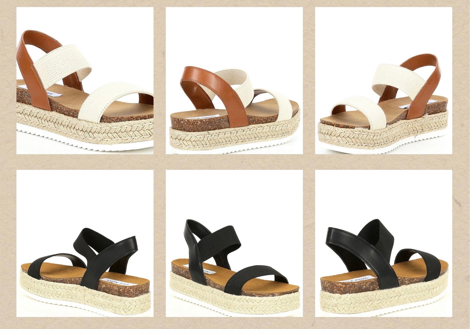 STEVE MADDEN Platform JAKLIN Banded Espadrille Sandal