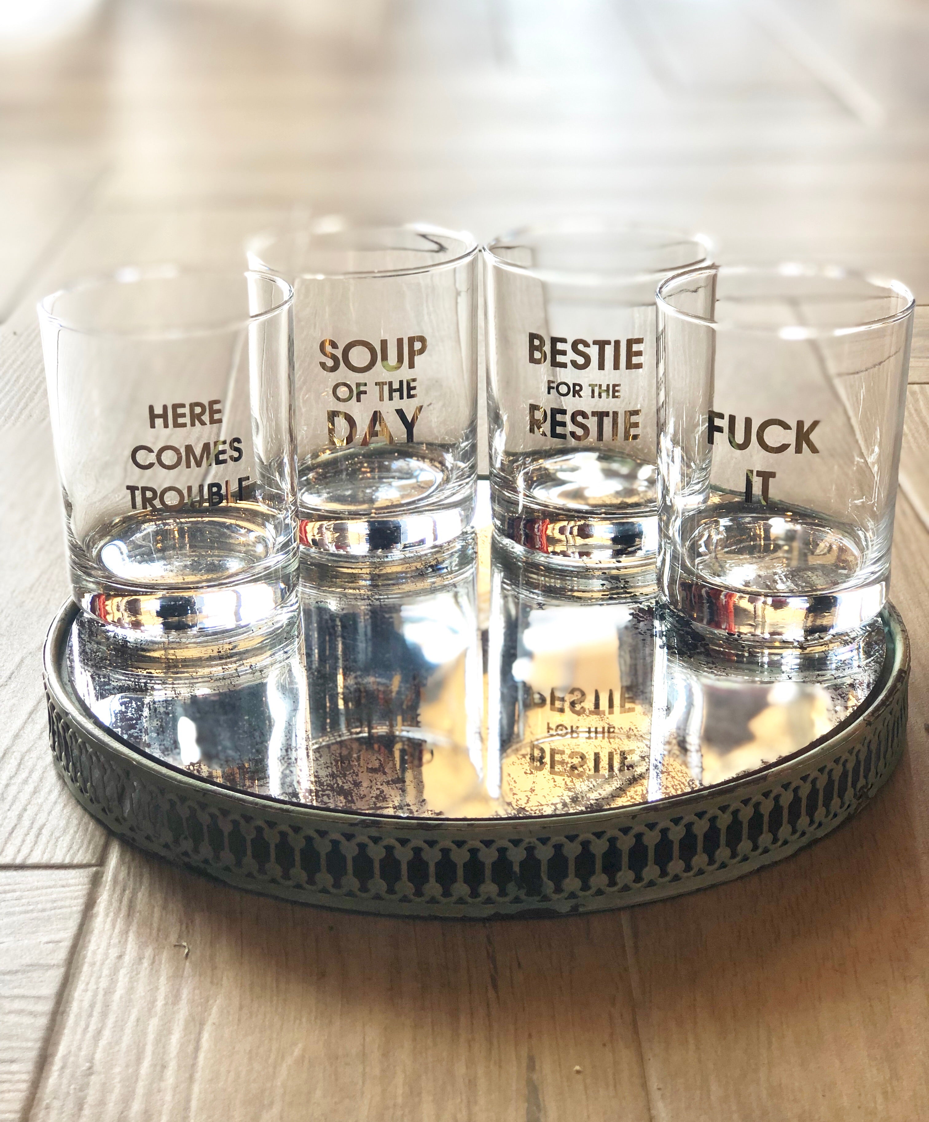 CG Graphic Foil Logo Rocks Glass Tumbler