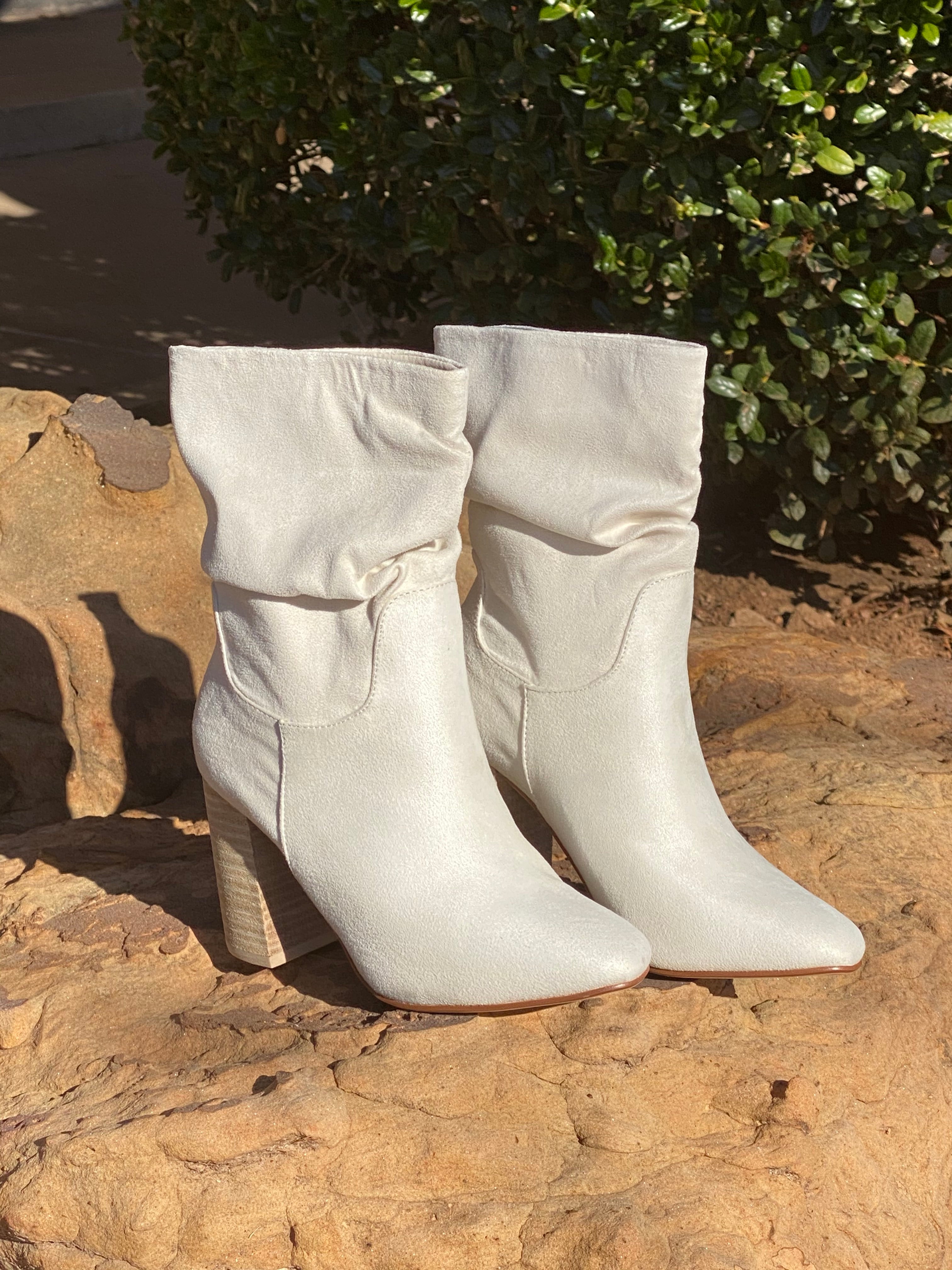 MANIC Slouchy Suede Ankle Booties