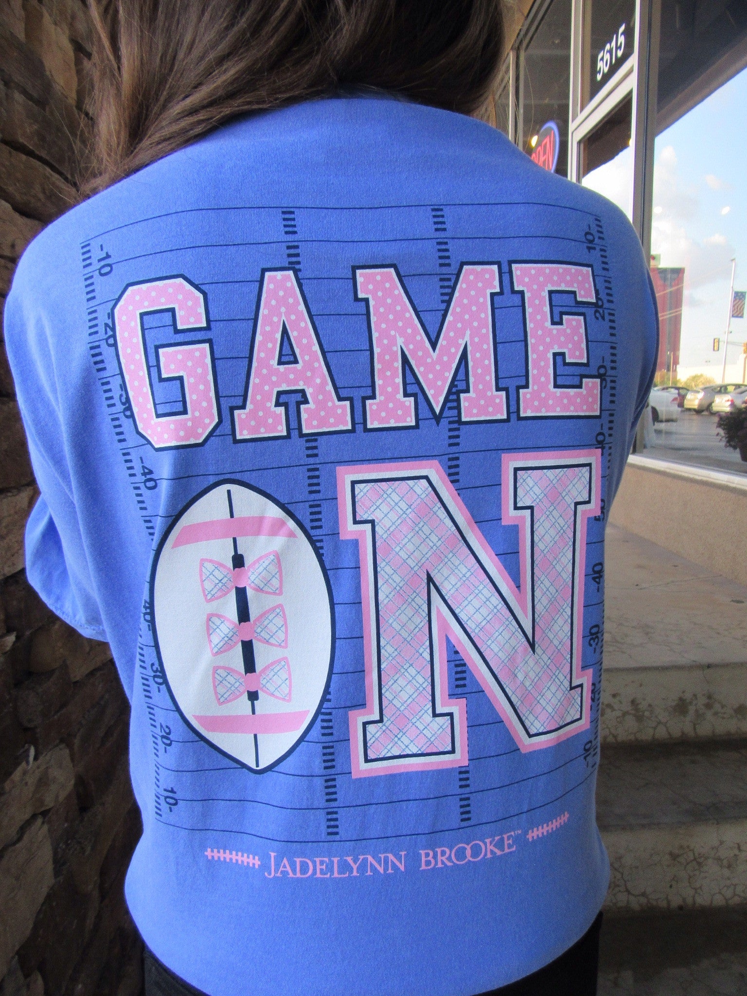 JADELYNN BROOKE Comfort Colors GAME ON ShortSleeve Top