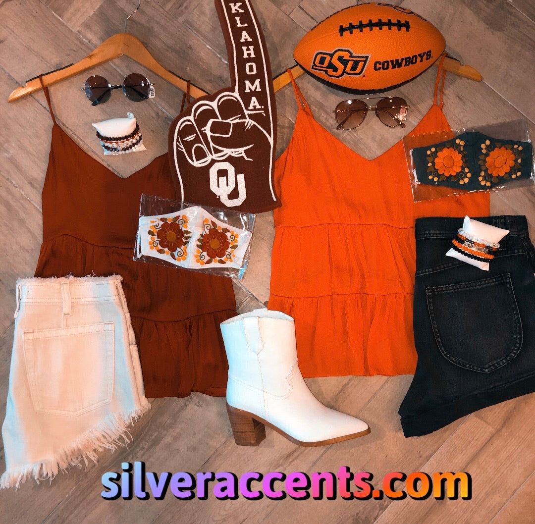 NAKED ZEBRA PROSPER Tiered Cami MatteSatin Tank Top