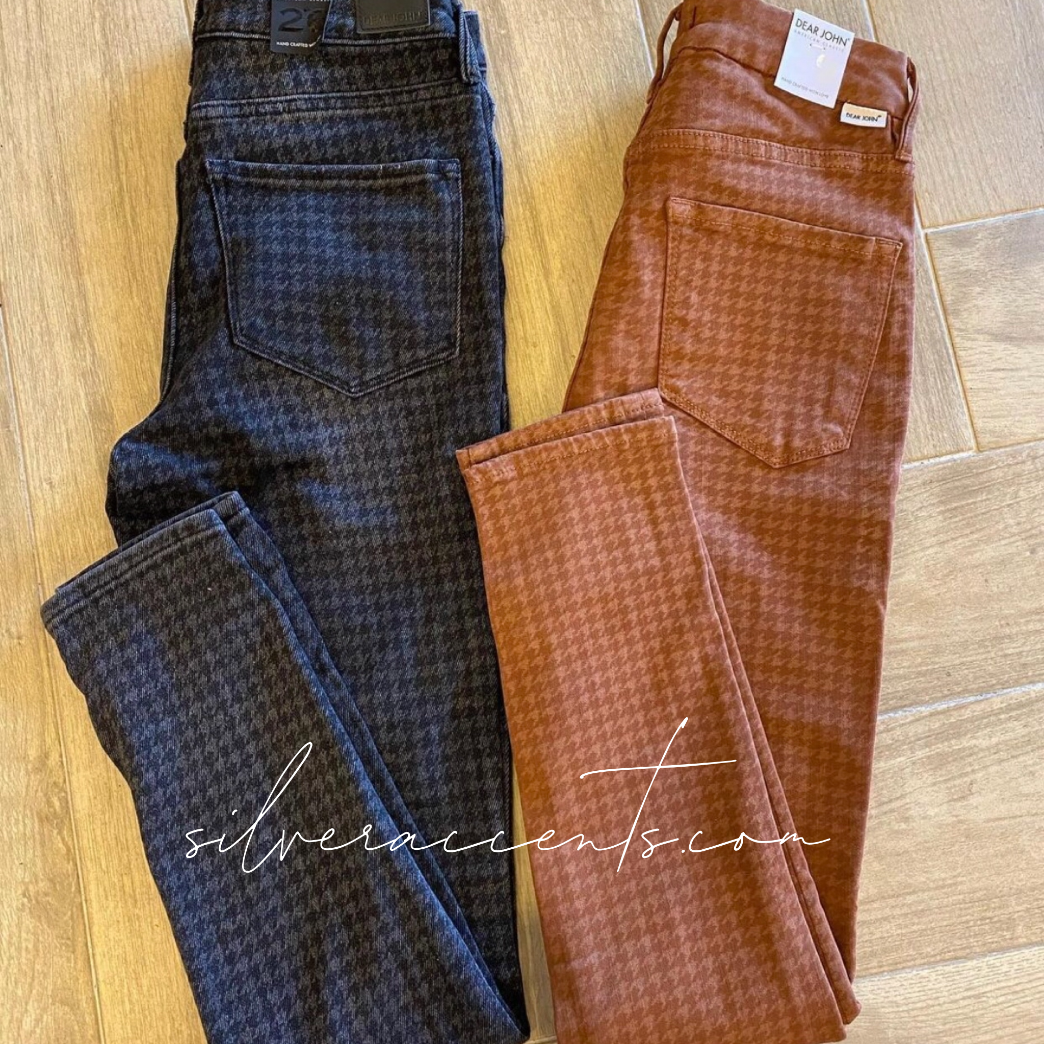 DEAR JOHN HiRise OLIVIA Houndstooth Skinny Jean