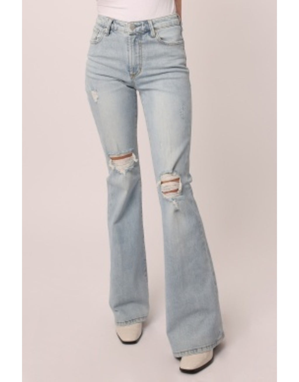 DEAR JOHN HighRise LANEY Distressed Flare Jean
