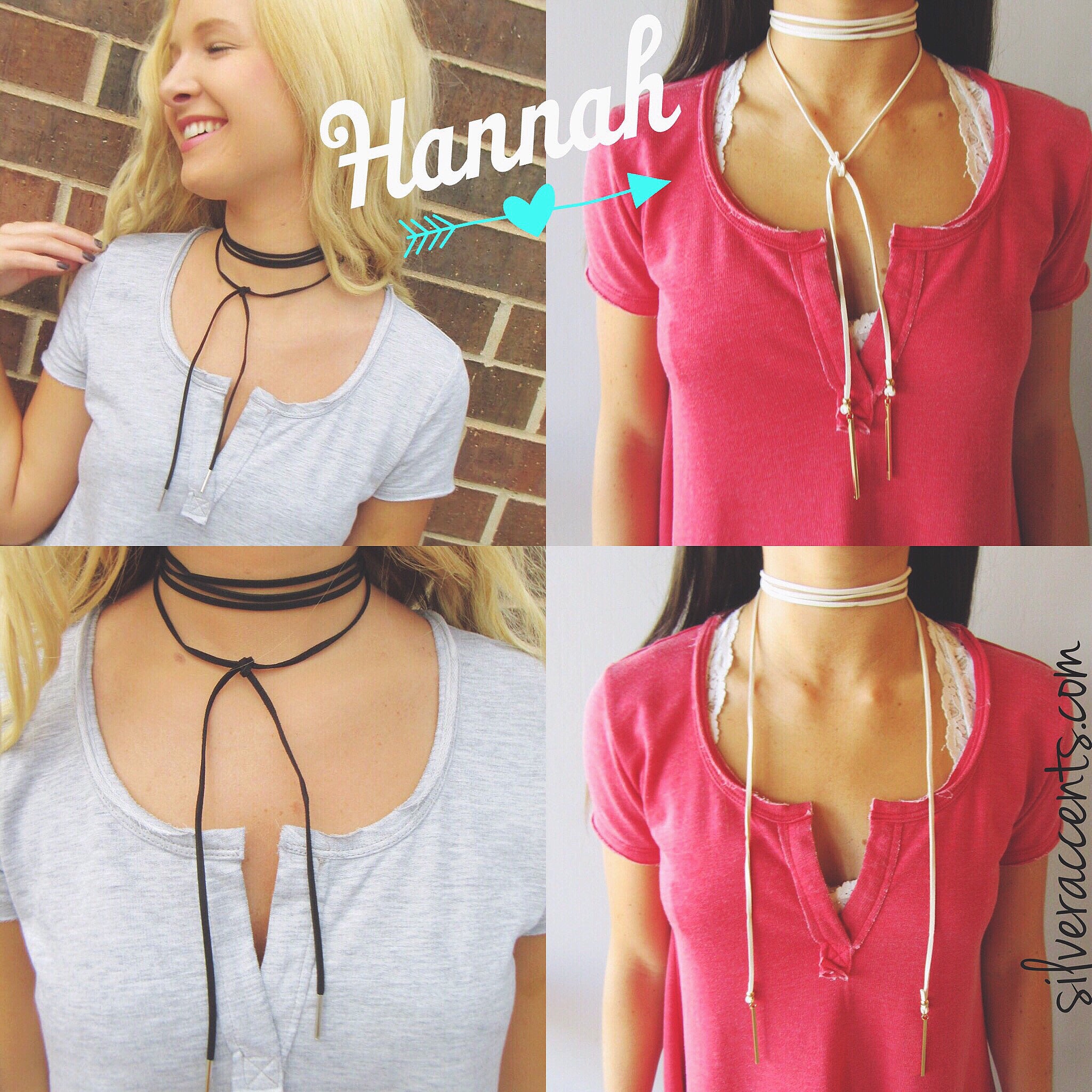 HANNAH Suede Wrap Bolo Choker Necklace