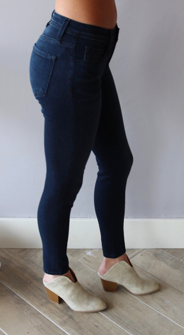 FLYING MONKEY MidRise MEET ME HALFWAY Tonal Stitch Ankle Skinny Jean