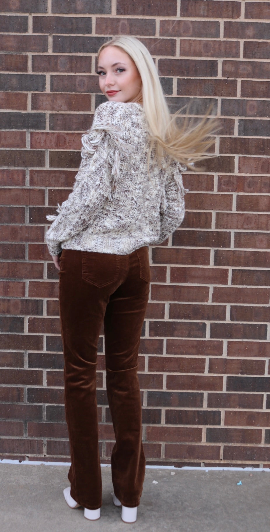 OAT NYC High Rise CONNOR Corduroy Bootcut Pant