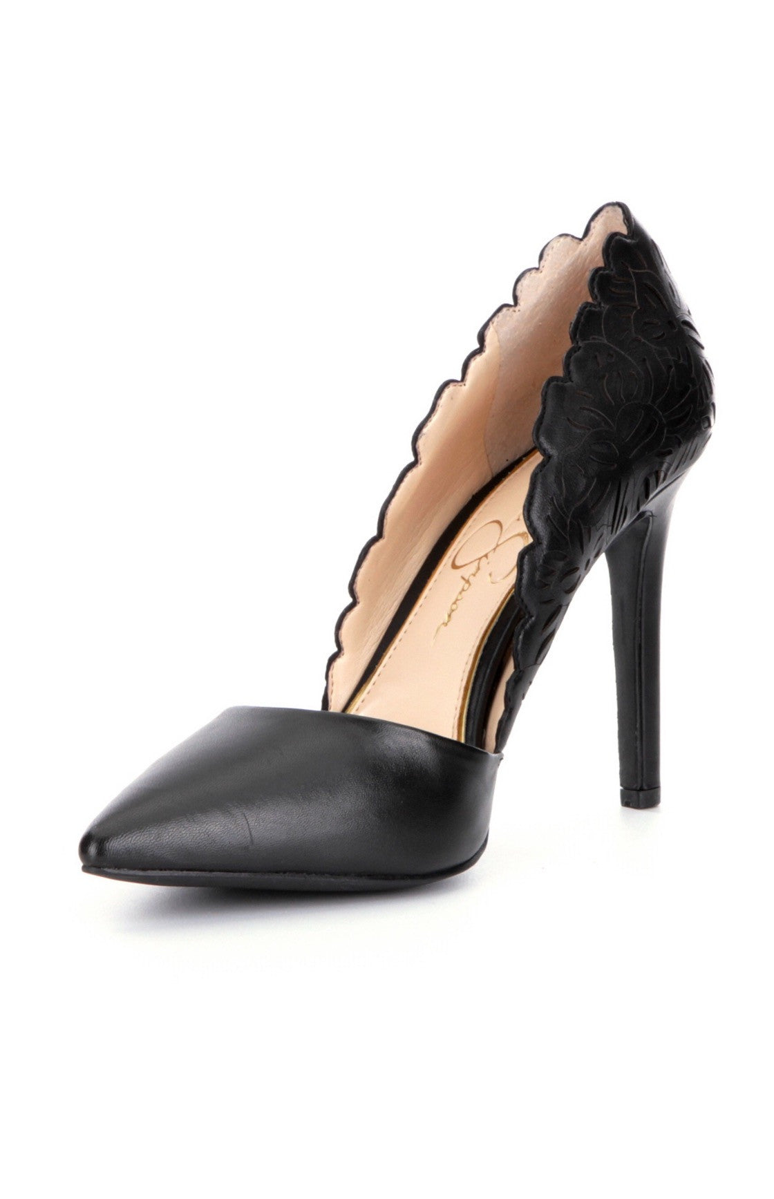 JESSICA SIMPSON Lasercut CASSEL Scalloped Pump Shoe