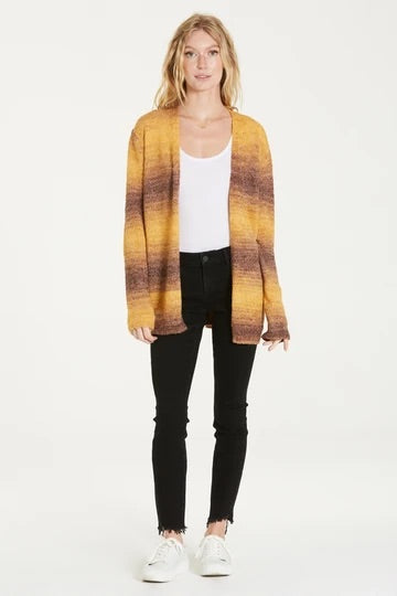 DEAR JOHN Gradient TENLEY Strip Cardigan