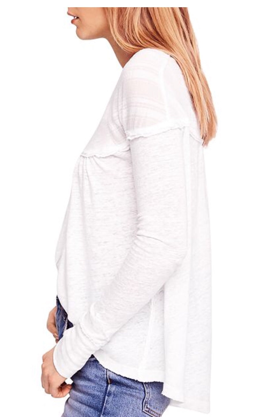 FREE PEOPLE DOWN UNDER HENLEY Top