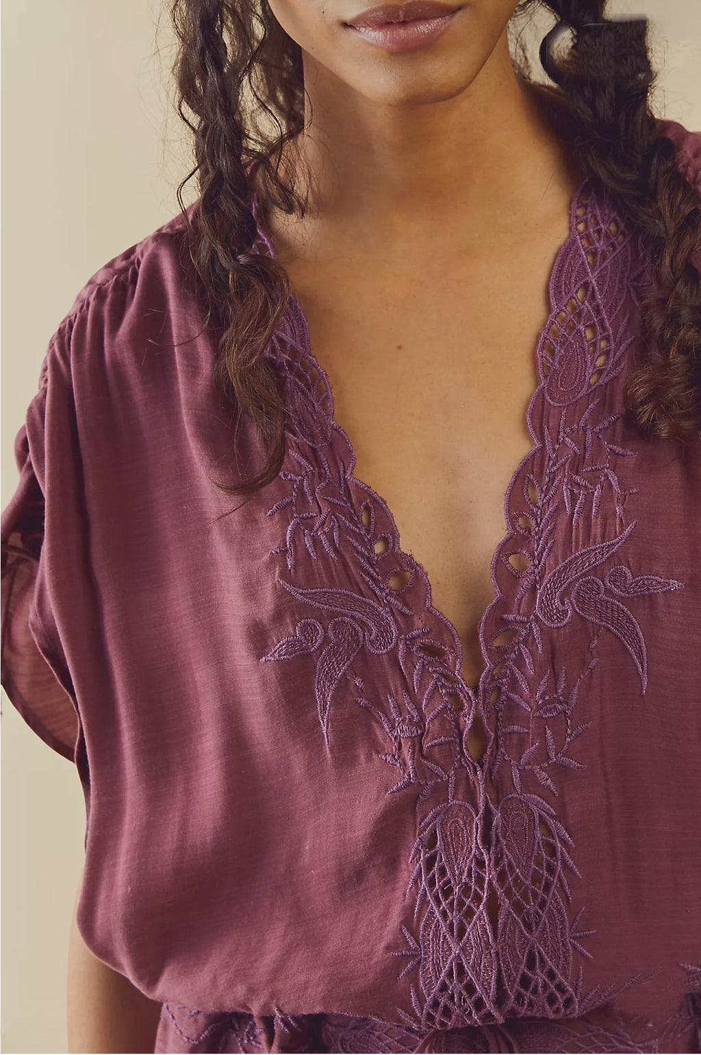 *FREE PEOPLE Embroidered WEILA Romper