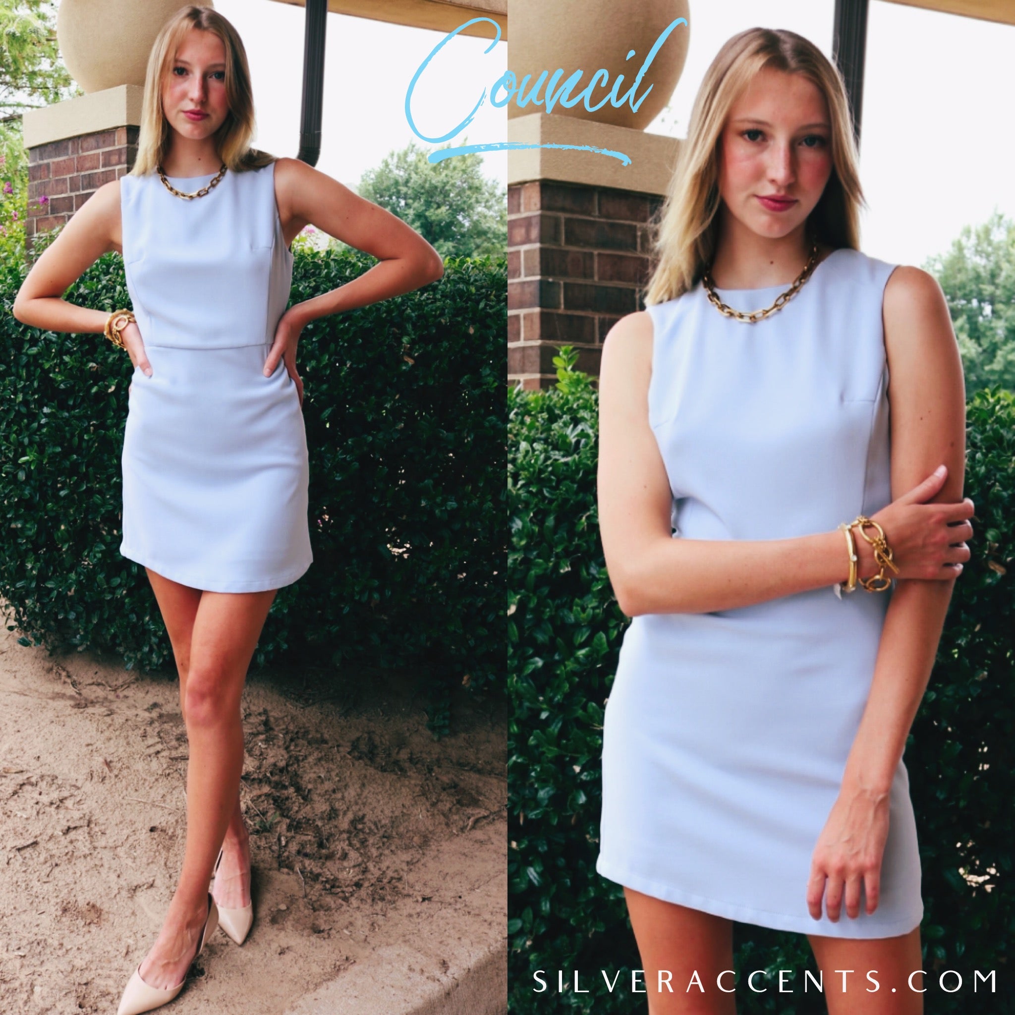 She&Sky COUNCIL Sleeveless Shift StretchKnit Dress