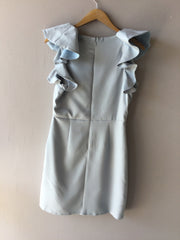 ANGEL V-Neck Ruffle Sleeve Wrap Dress