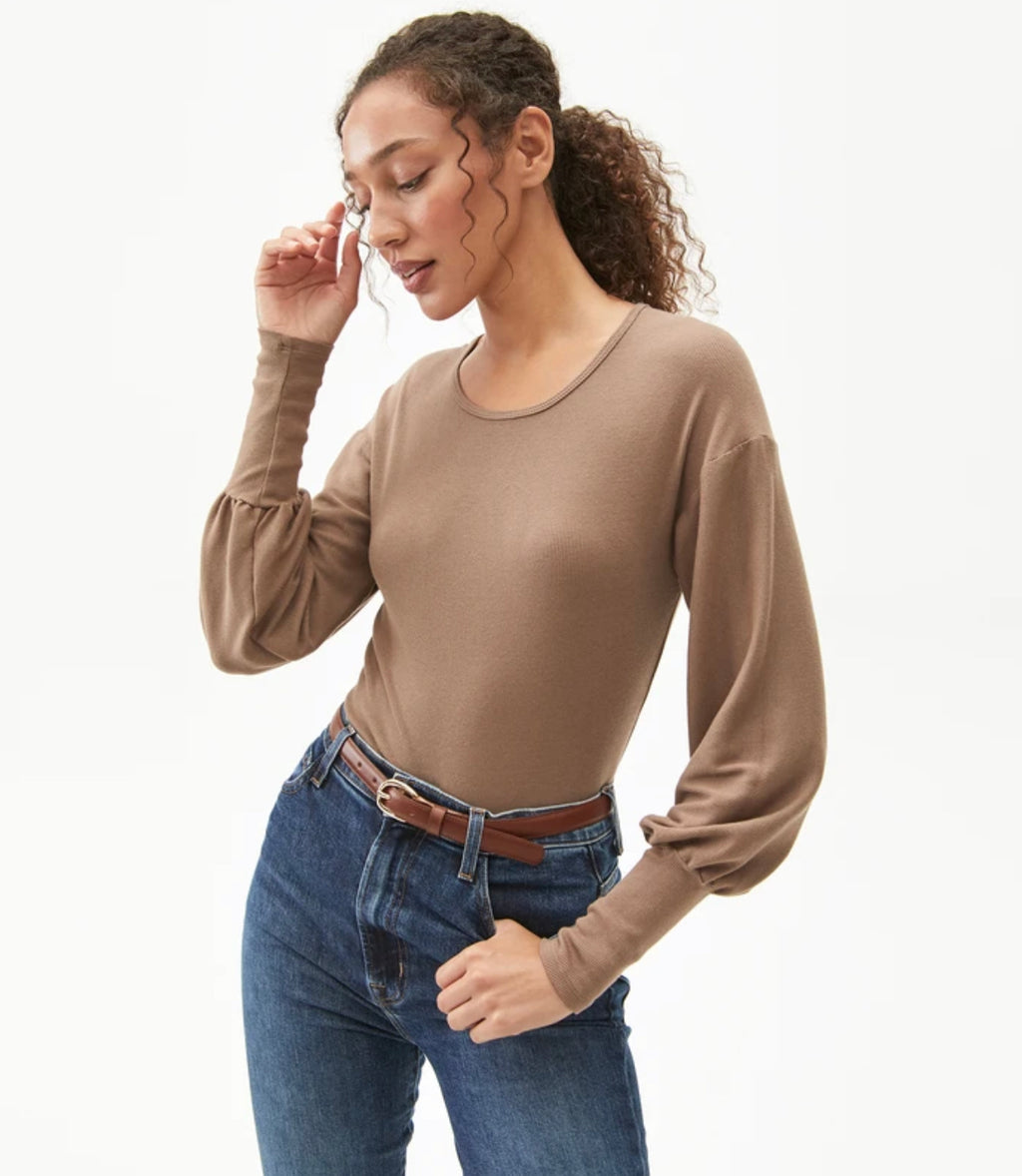 MICHAEL STARS Puff Sleeve MISHA Top