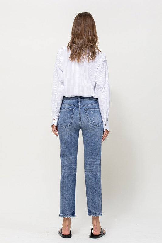 VERVET Hi~Rise JEANNE Stretch Straight Leg Jean