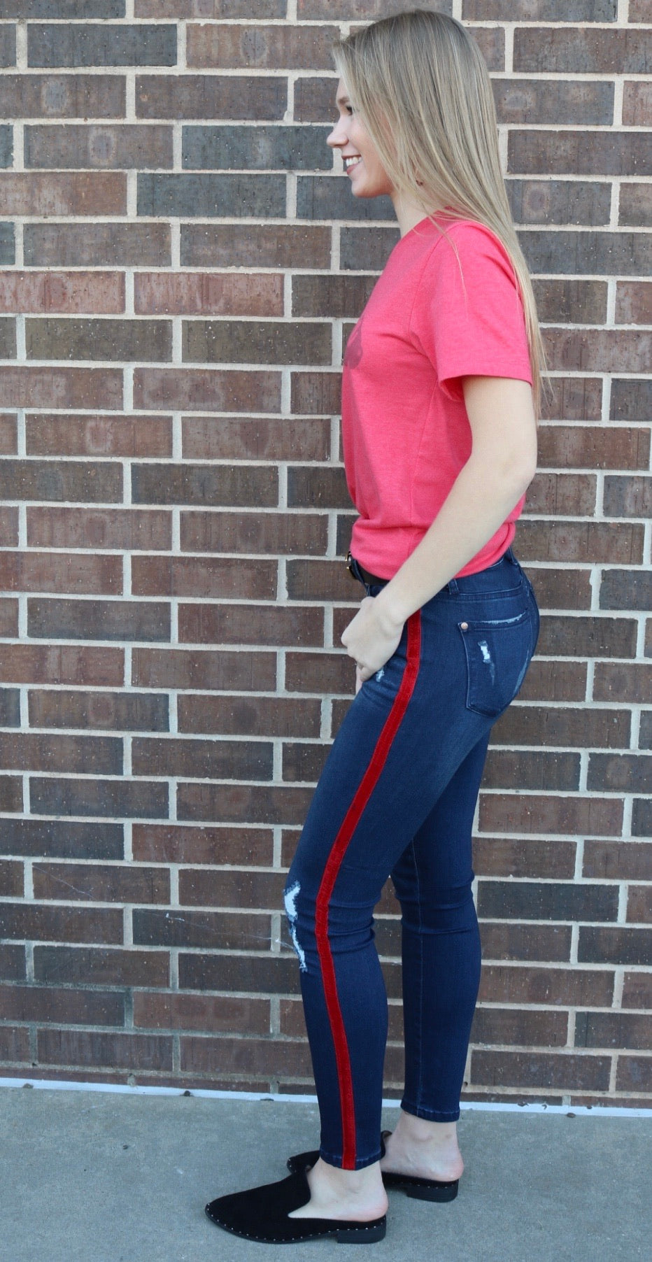 BOOMER Script SuperSoft CrewNeck Tee Top