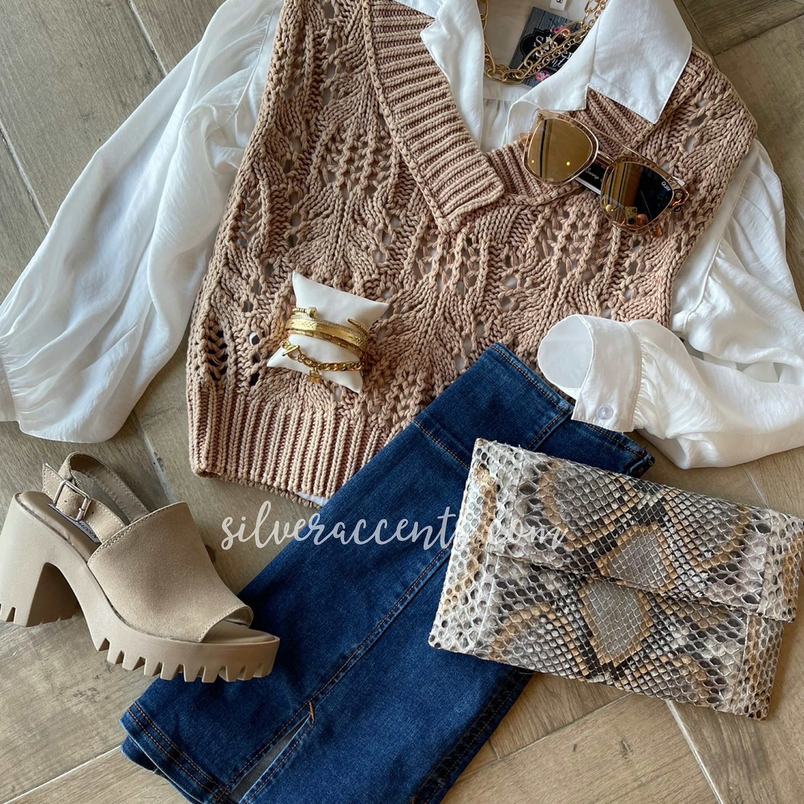 FREE  PEOPLE Denim HOLDING ONTO A DREAM Slit Front Skirt