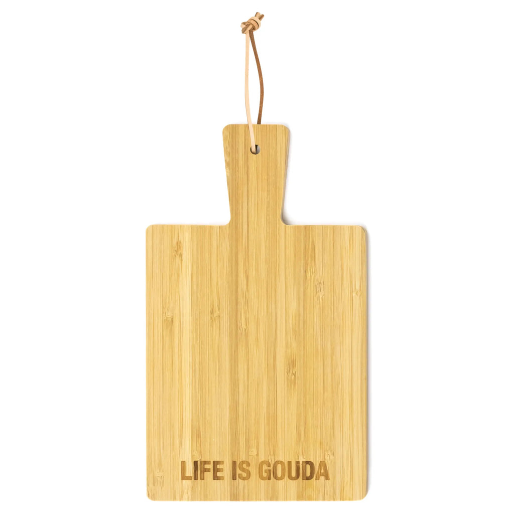 AF LIFE IS GOUDA Bamboo Cheese Board